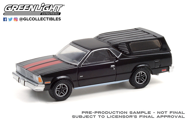 Chevrolet El Camino con Cubierta Camper de 1981Greenlight 30310 1/64 