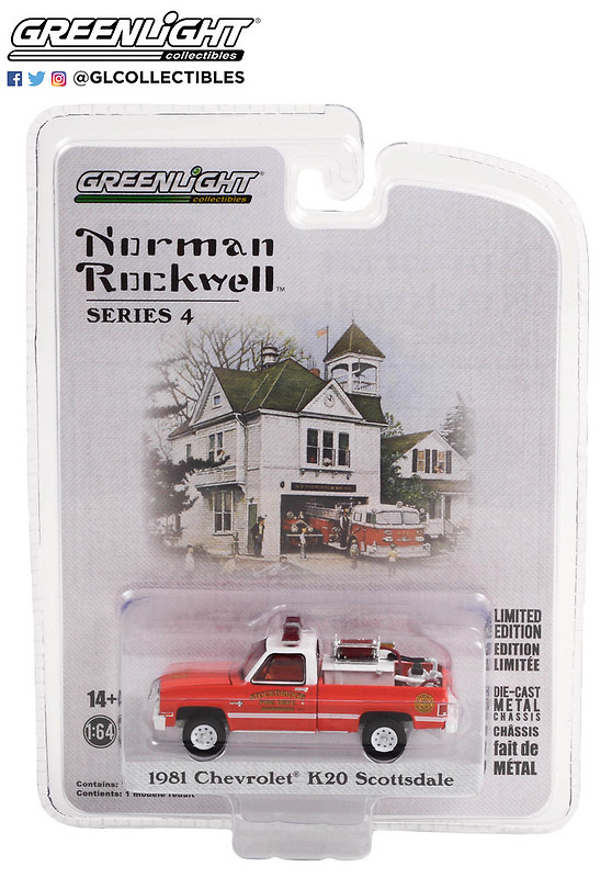 Chevrolet K20 Bomberos de Scottsdale - Norman Rockwell (1981) Greenlight 54060E 1/64 