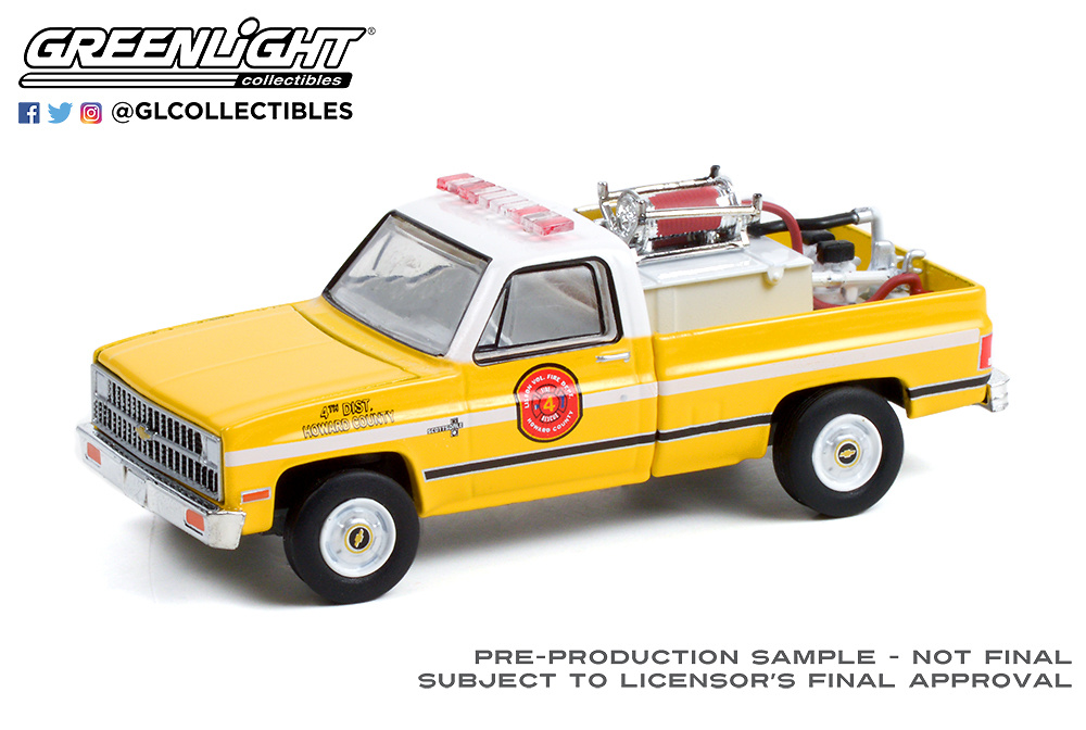 Chevrolet K20 Scottsdale - Motobomba Bomberos de Howard (1981) Greenlight 67020B 1/64 