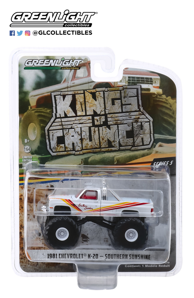 Chevrolet K20 Silverado Monster Truck Southern Sunshine (1981) Greenlight 49050D 1/64 