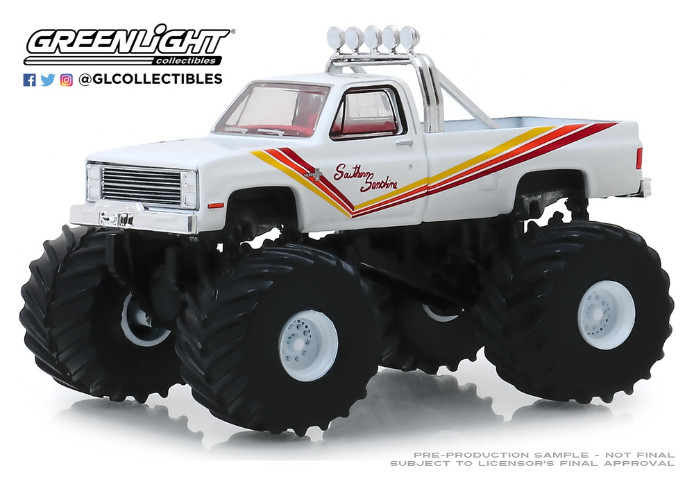 Chevrolet K20 Silverado Monster Truck Southern Sunshine (1981) Greenlight 49050D 1/64 