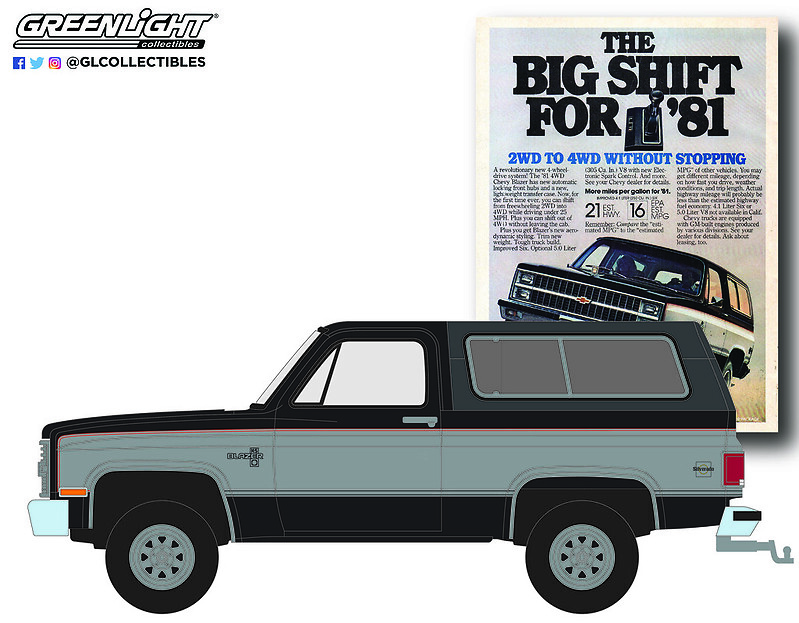 Chevrolet K5 Blazer (1981) Greenlight 39060E 1/64 