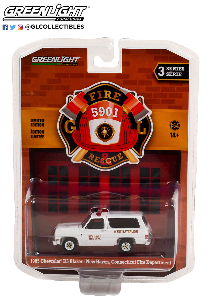 Chevrolet K5 Blazer - Bomberos de New Haven (1985) Greenlight 1/64 