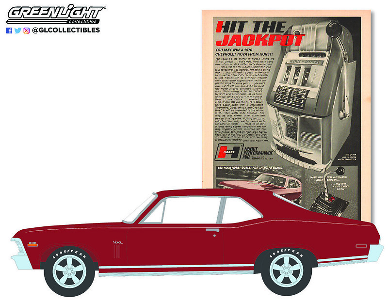 Chevrolet Nova (1970) Greenlight 39090C 1/64 