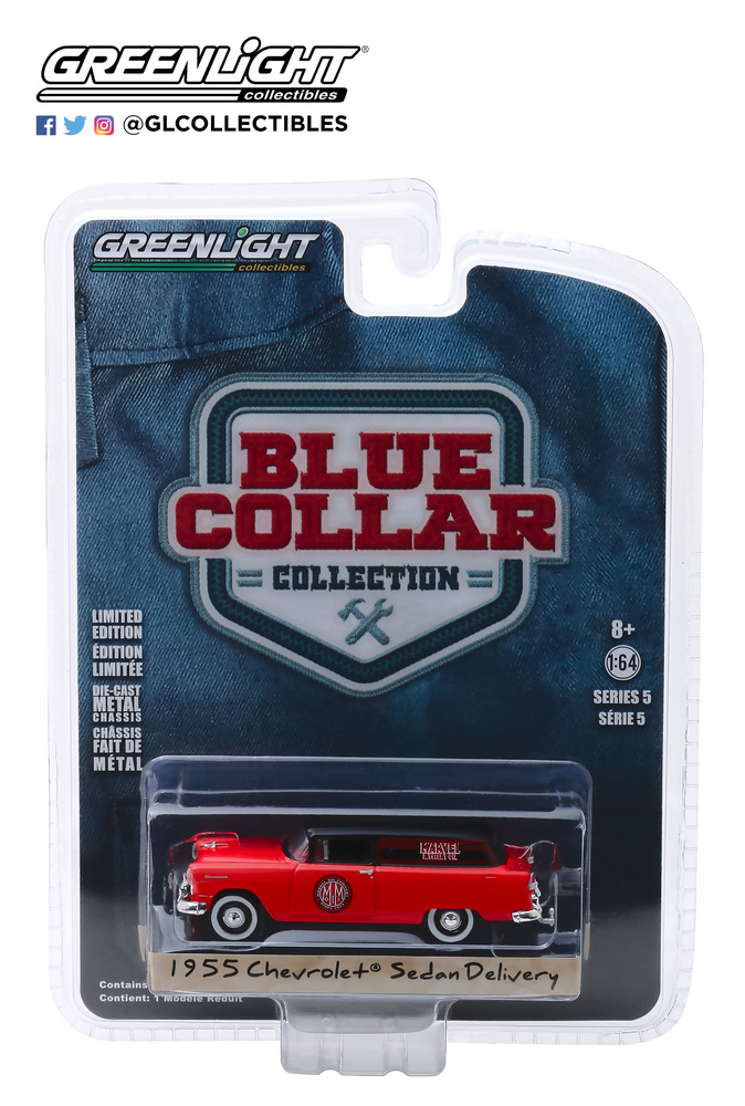 35120-A 1:64 Blue Collar Collection Series 5 - 1955 Chevrolet Sedan Delivery - Marvel Mystery Oil 