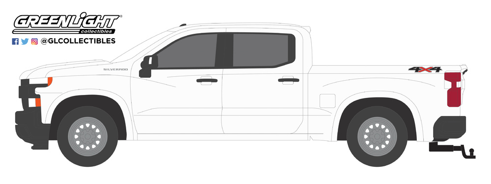 Chevrolet Silverado 1500 WT (2019) Greenlight 35140F 1/64 