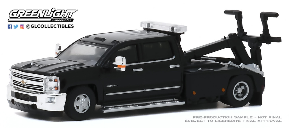 Chevrolet Silverado 3500 Grúa de asistencia (2018) Greenlight 46040D 1/64 