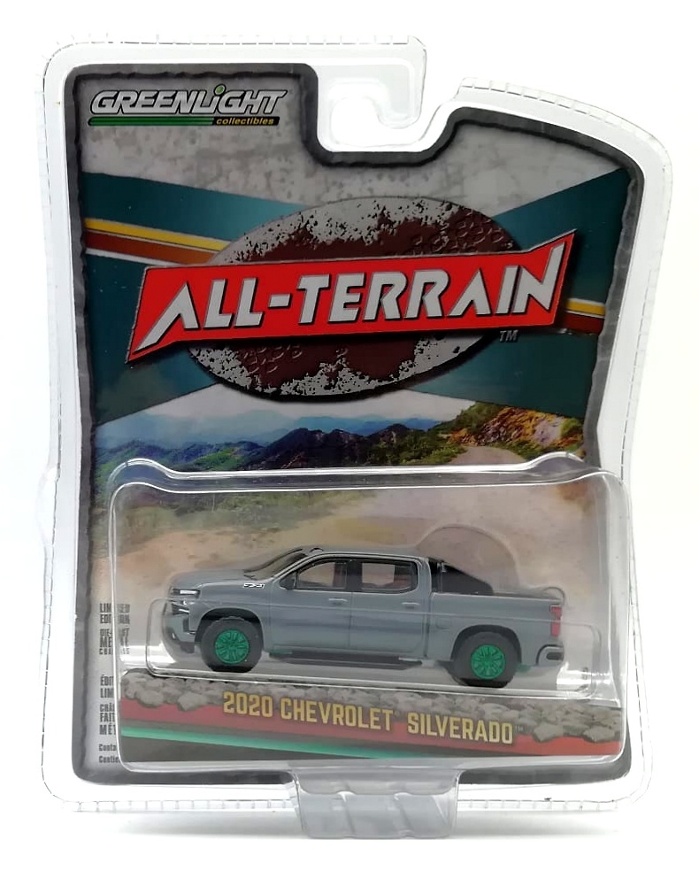 Chevrolet Silverado RST wiki con barra anti-vuelco (2020) Green Machine 35190F 1/64 