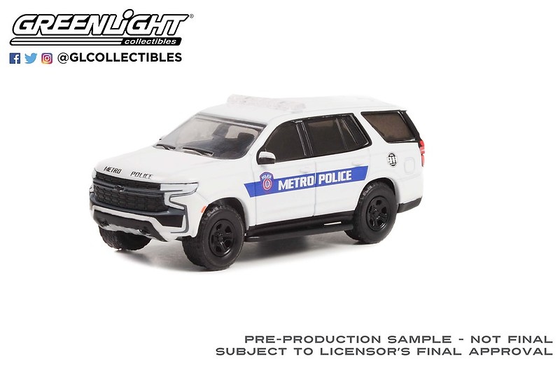 Chevrolet Tahoe Police (2021) Greenlight 43000F 1/64 