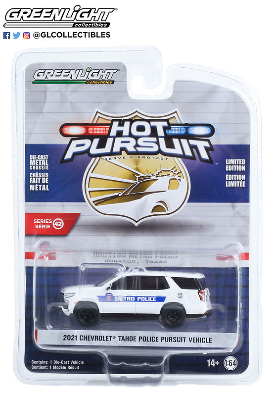 Chevrolet Tahoe Police (2021) Greenlight 43000F 1/64 