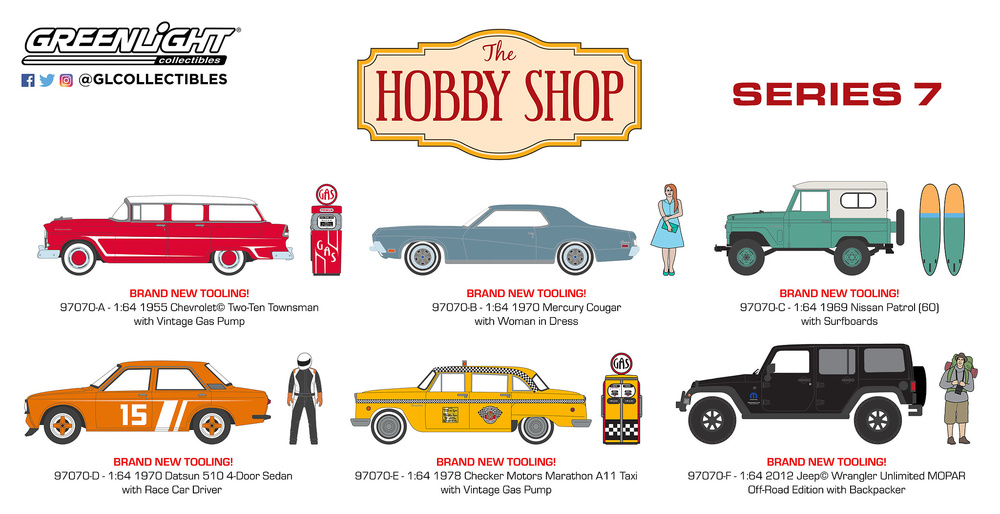 Chevrolet Two-Ten Townsman con surtidor (1955) Greenlight 97070A 1/64 