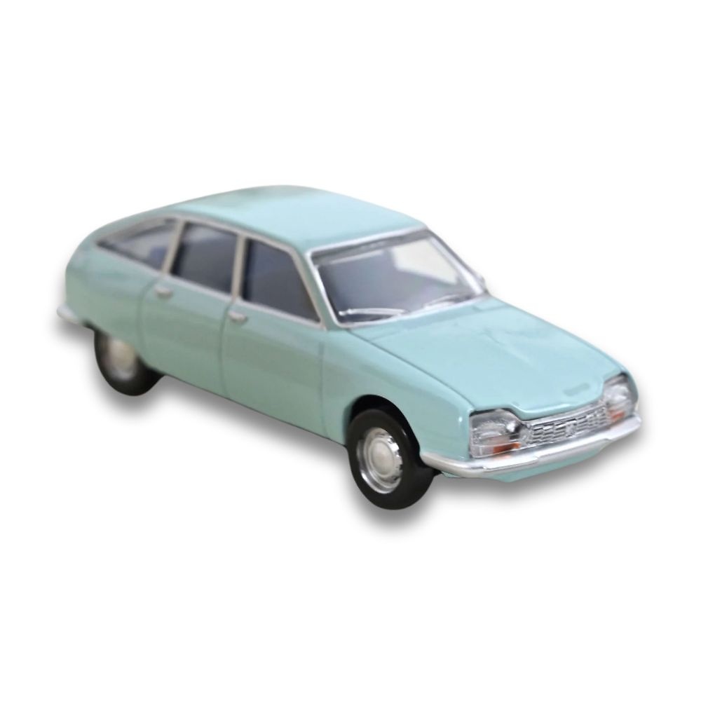 coche a escala miniatura citroen gs verde azulado Norev 1 64 