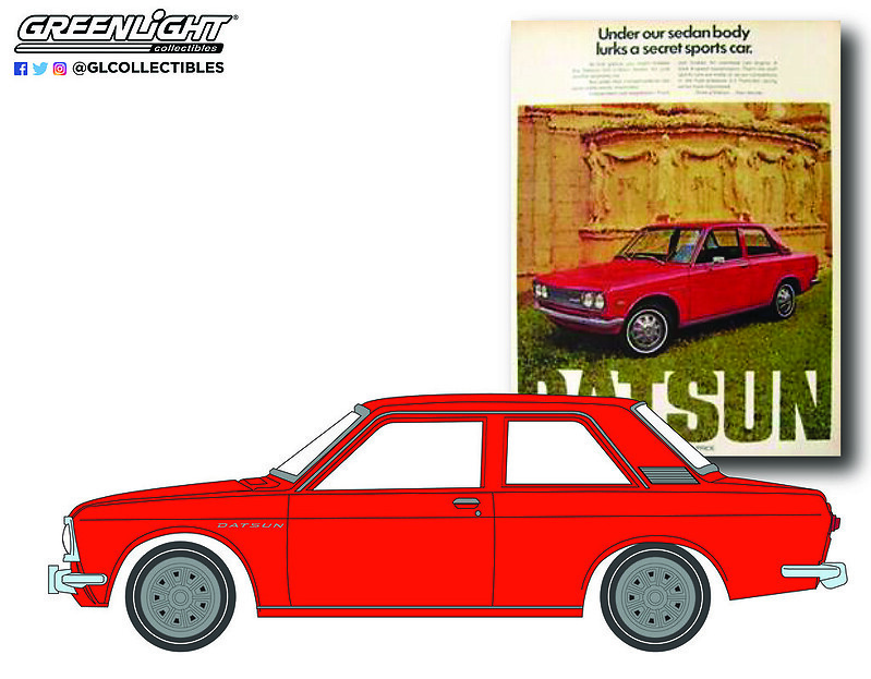 Datsun 510 (1972) Greenlight 39080C 1/64 