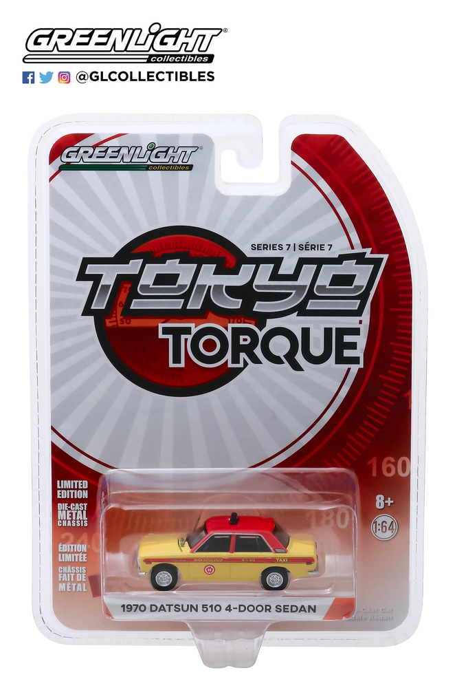 Datsun 510 Taxi de Tokio (1970) Greenlight 47050B 1/64 