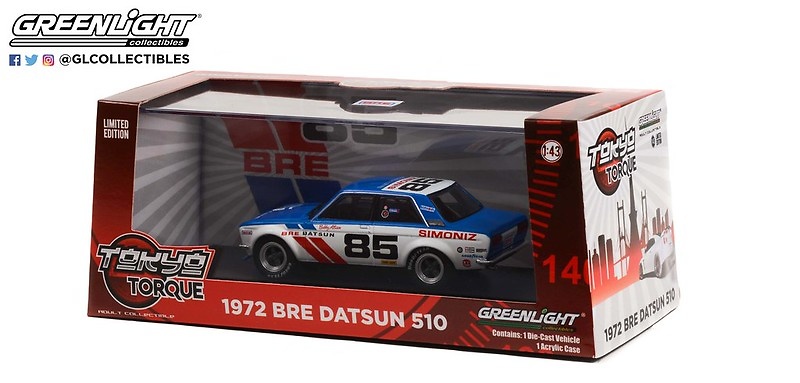 Datsun 510 nº 85 BRE Bobby Allison (1972) Greenlight 86345 1/43 