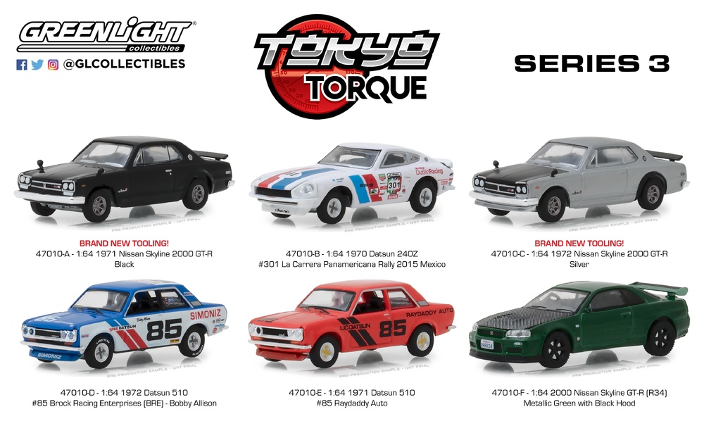 Datsun 510 nº 85 Raydaddy (1971) Greenlight 47010E 1/64 