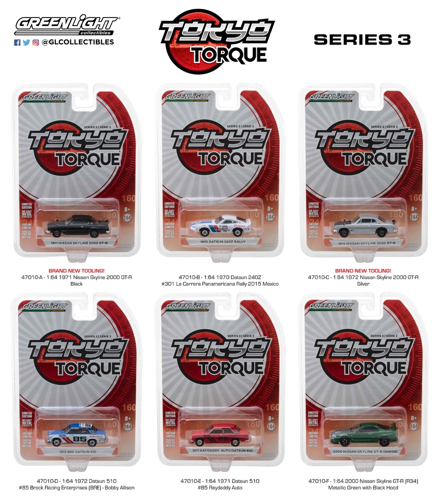 Datsun 510 nº 85 Raydaddy (1971) Greenlight 47010E 1/64 