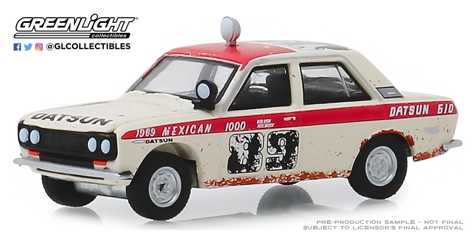 Datsun 510 Sedán nº 89 Brock Racing Enterprises BRE (1969) Greenlight 47050A 1/64 