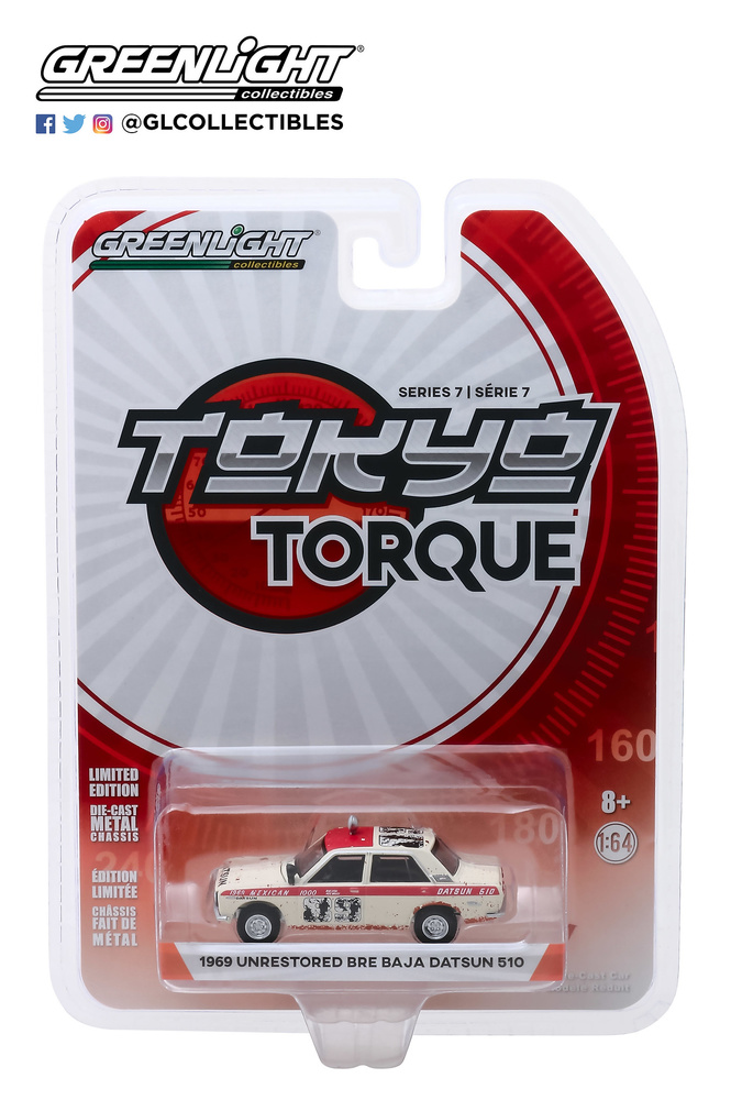 Datsun 510 Sedán nº 89 Brock Racing Enterprises BRE (1969) Greenlight 47050A 1/64 