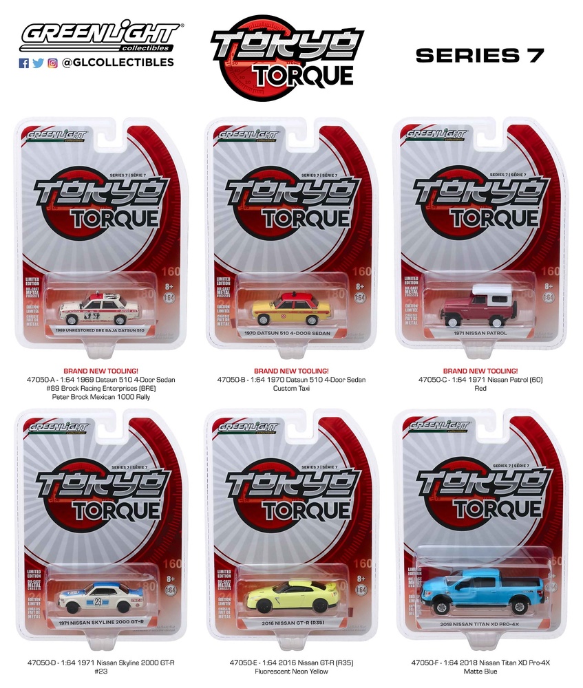 Datsun 510 Sedán nº 89 Brock Racing Enterprises BRE (1969) Greenlight 47050A 1/64 