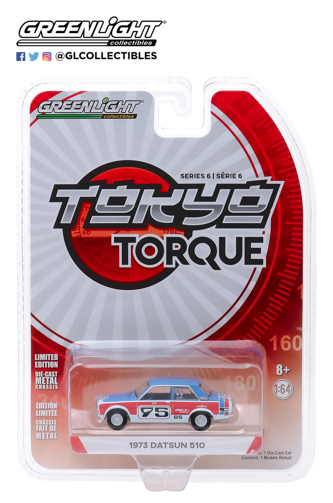 Datsun 510 nº 95 Paul Newman (1973) Tokyo Torque Greenlight 47040D 1/64 