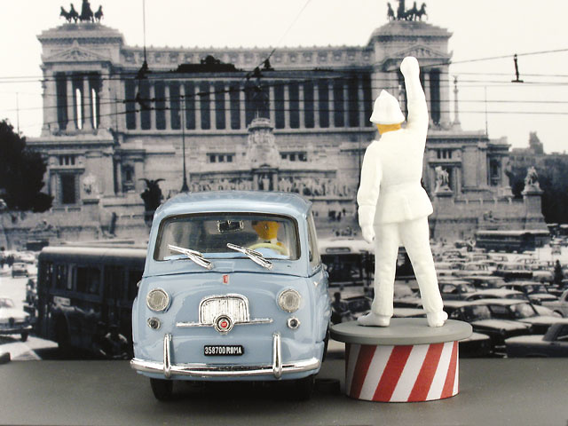 Fiat 600D Multipla con Guardia (1960) Brumm AS52R 1/43 