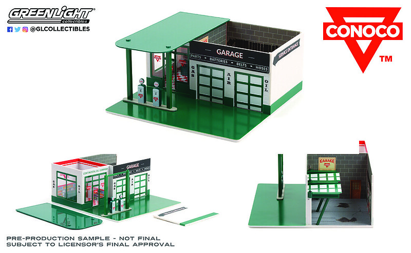 Gasolinera Conoco Greenlight 57081 1/64 