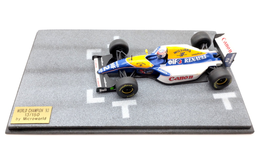 Diorama con 6 figuras Williams FW15B nº 2 Alain Prost (1993) MicroWorld BE10 1/43 