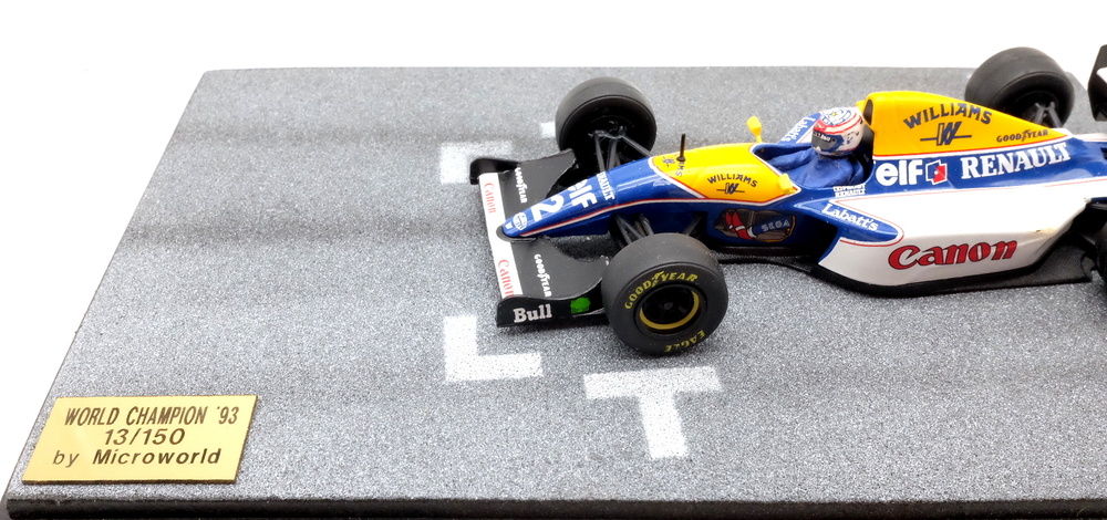 Diorama con 6 figuras Williams FW15B nº 2 Alain Prost (1993) MicroWorld BE10 1/43 