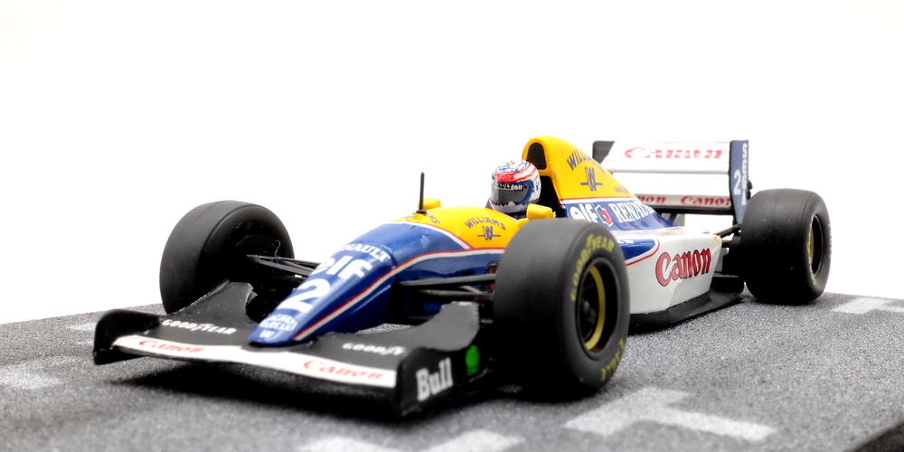 Diorama con 6 figuras Williams FW15B nº 2 Alain Prost (1993) MicroWorld BE10 1/43 