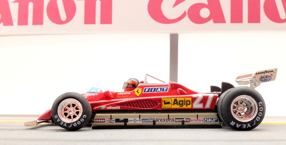 Diorama con 8 figuras Ferrari 126 C2 nº 27 