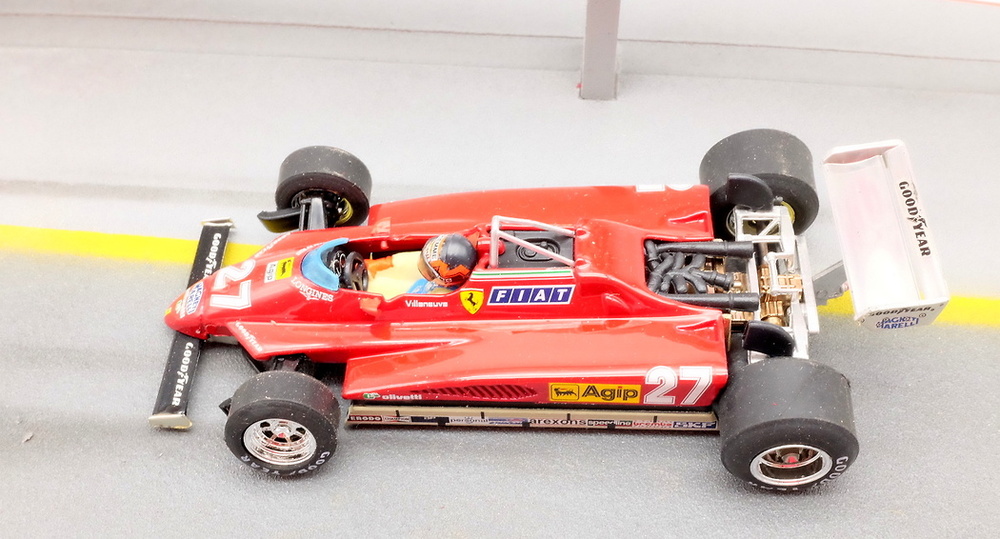 Diorama con 8 figuras Ferrari 126 C2 nº 27 