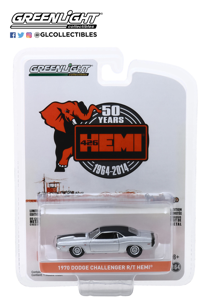 Dodge Challenger R/T 426 HEMI (1970) Greenlight 28000B 1/64 