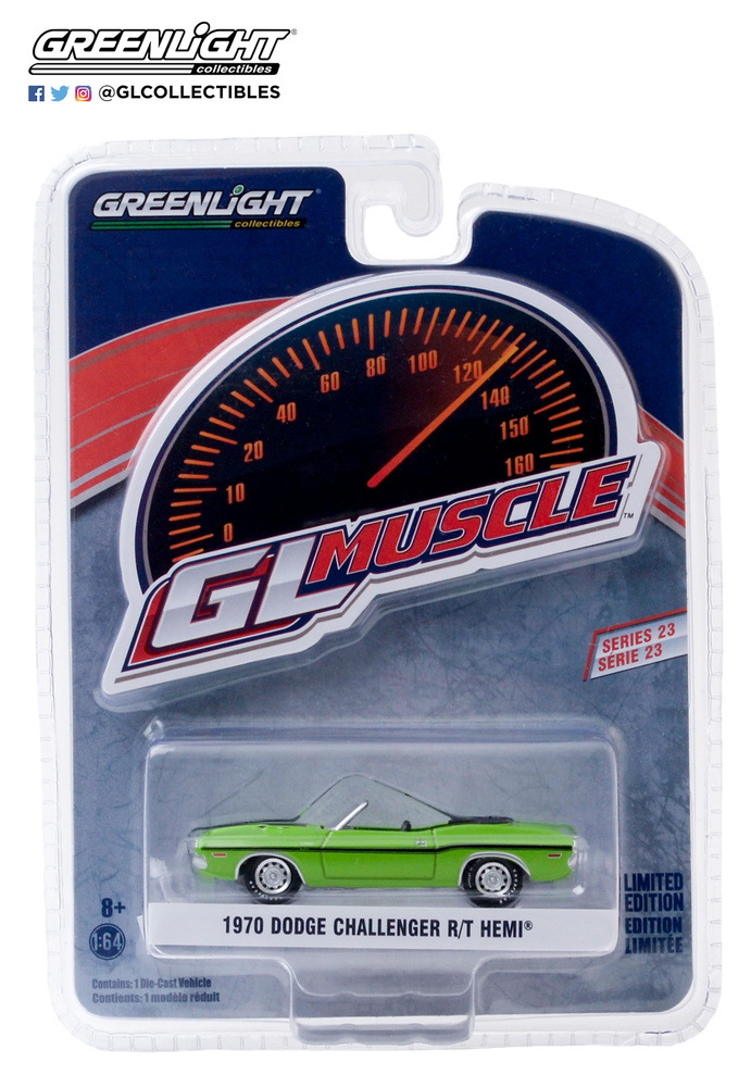 Dodge Challenger R/T HEMI Convertible (1970) Greenlight 13270D 1/64 