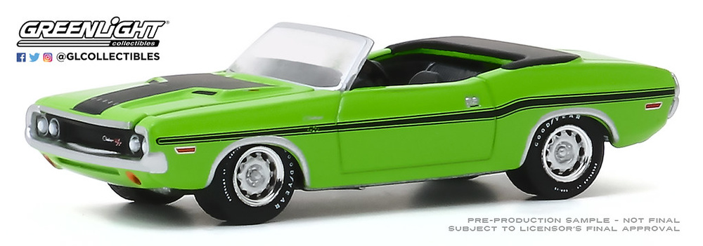 Dodge Challenger R/T HEMI Convertible (1970) Greenlight 13270D 1/64 