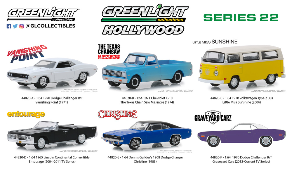 Hollywood serie 22 Greenlight 44820 1/64 