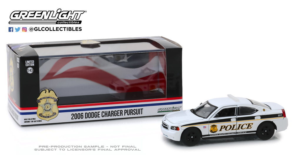 Dodge Charger Unidad de Servicio Secreto (2006) Greenlight 86171 1/43 