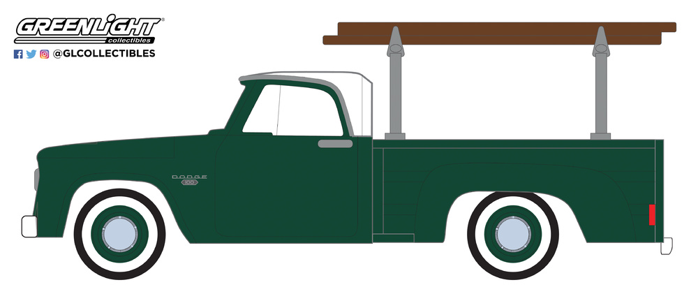 35120-B 1:64 Blue Collar Collection Series 5 - 1963 Dodge D-100 con escalera 