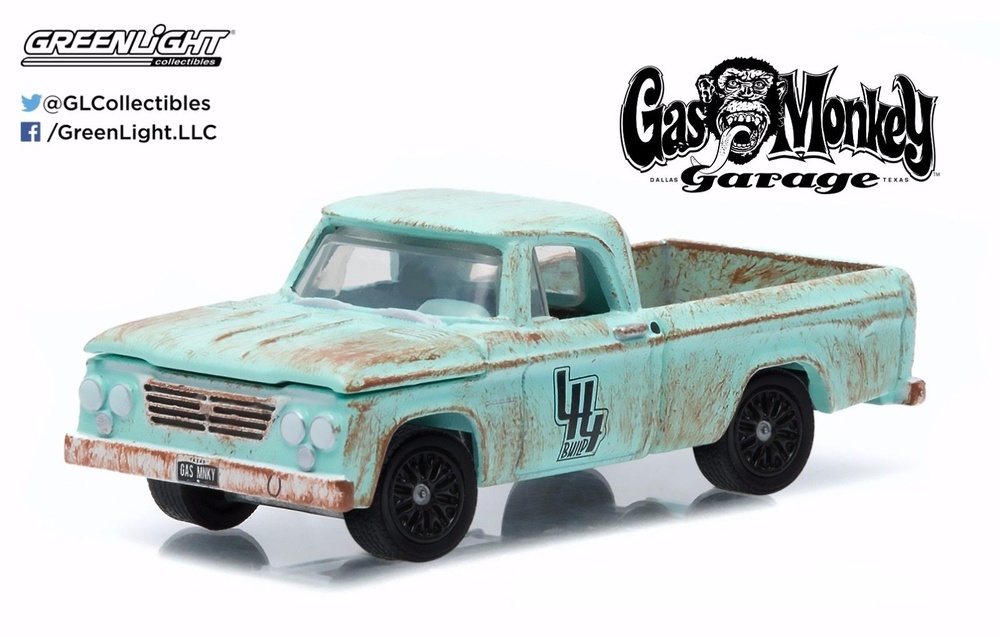 Dodge D-100 decorado (1964) Gas Monkey Garage (Serie TV 2012) Greenlight 44700E 1/64 