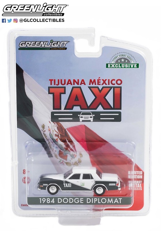 Dodge Diplomat - Taxi de México, Tijuana (1984) Greenlight 30200 1/64 