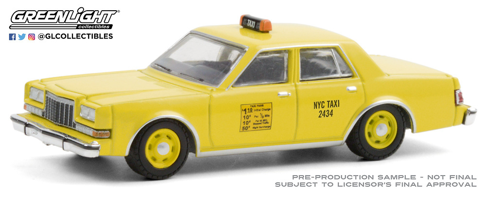 Dodge Diplomat Taxi de Nueva York (1984) Greenlight 30199 1/64 