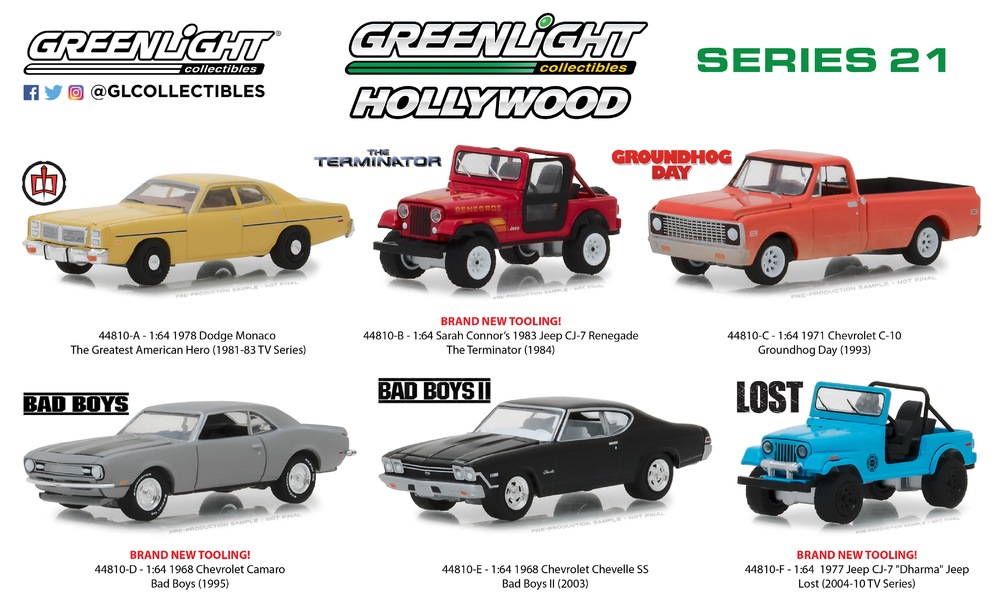 Hollywood serie 21 Greenlight 44810 1/64 