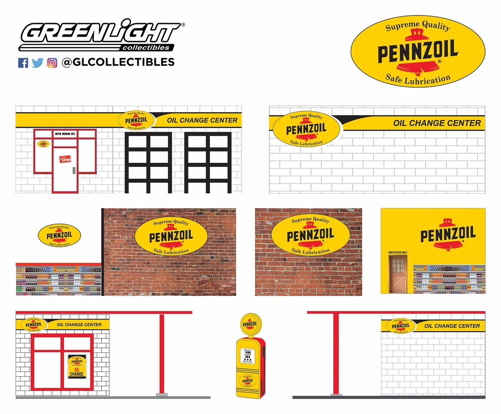 Edificio Gasolinera vintage 