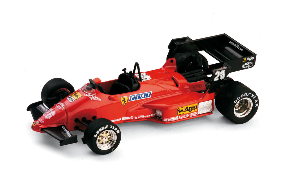 Ferrari 126 C4 nº 28 Rene Arnoux (1984) Brumm 1/43 Sin Piloto 