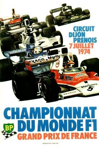 Poster GP. F1 Francia 1974 