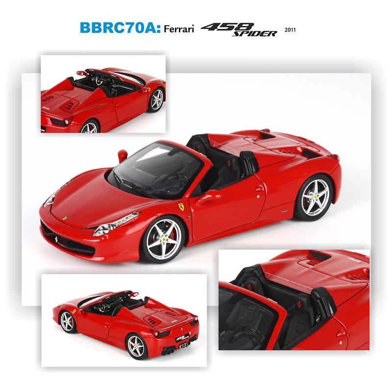 Ferrari 458 spider IAA Frankfurt (2011) BBRC70A 1/43 