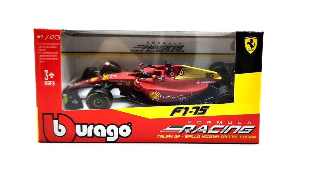 Ferrari F1-75 nº 16 Charles Leclerc (2022) sin piloto Bburago 1/43 