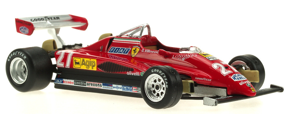 Ferrari F126 C2 nº 27 Gilles Villeneuve (1982) Fabbri 1/43 