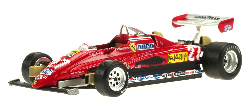 Ferrari F126 C2 nº 27 Gilles Villeneuve (1982) Fabbri 1/43 