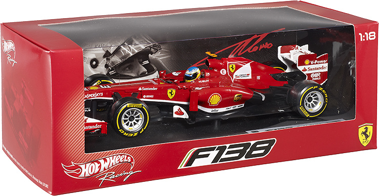 Ferrari F138 nº 3 Fernando Alonso (2013) Hot Wheels BCK14 1:18 Ferrari F138 nº 3 Fernando Alonso (2013) Hot Wheels 1:18